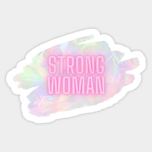 STRONG WOMAN Y2K aesthetic Sticker